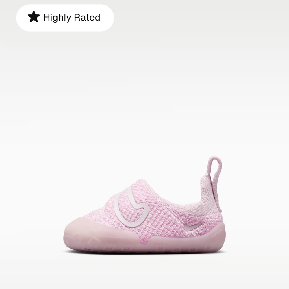 Nike baby Pink Slip-On Mesh Sneaker